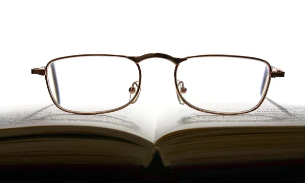 Book and glasses — Stock Photo, Image