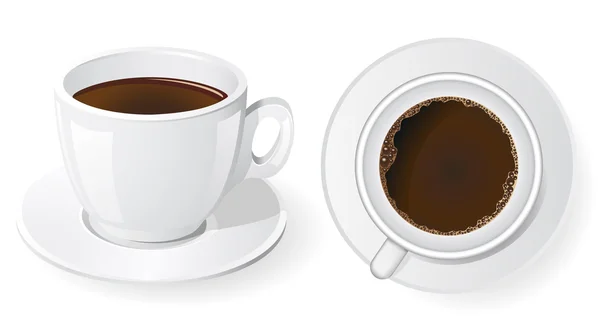 Tazas de café — Vector de stock