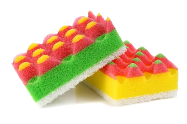 Sponges for washing and taking away on a kitchen — Stock Photo, Image
