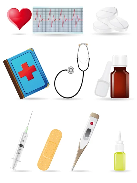Icono conjunto médico —  Fotos de Stock