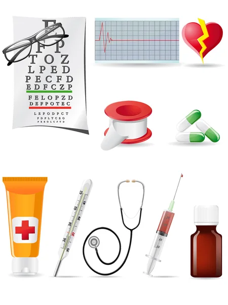 Symbol Medizinisches Set Illustration — Stockfoto