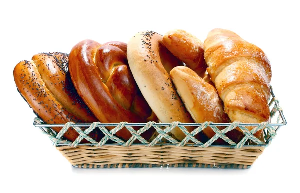 Chléb v košíku — Stock fotografie