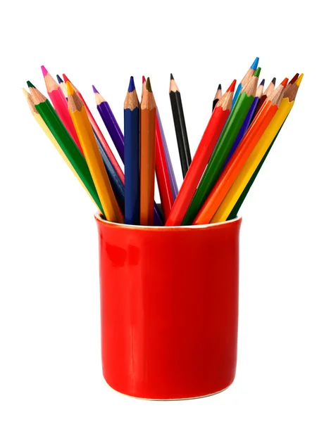 Kleurpotloden gekleurd potloden — Stockfoto