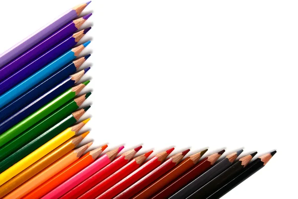 Pastel renkli kalemler — Stok fotoğraf