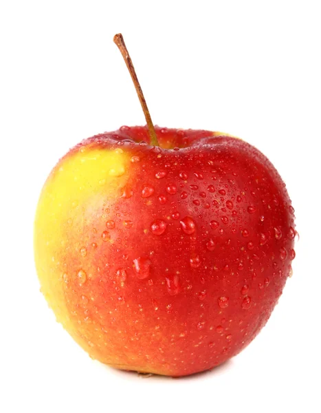 Apfel ist in Tropfen — Stockfoto