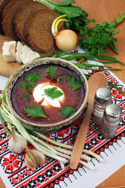 Ukrainian borsch — Stock Image Ukrainian borsch Stock Photo