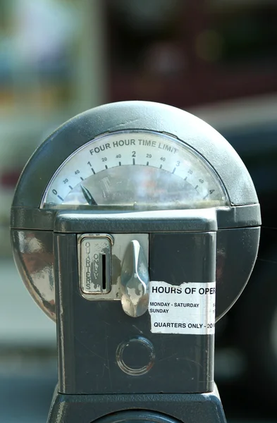 Двадцять п'ятицентровий лічильник паркування — стокове фото