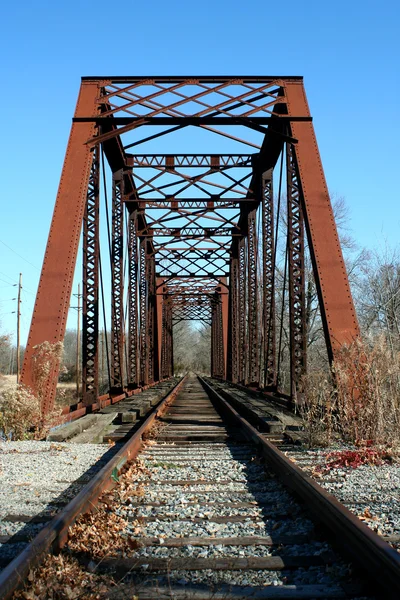 Старий залізничний міст — стокове фото