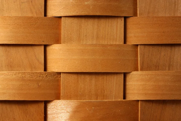 Wooden basket weave background — Stock Photo, Image