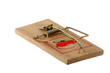 Isolated mouse trap clipart