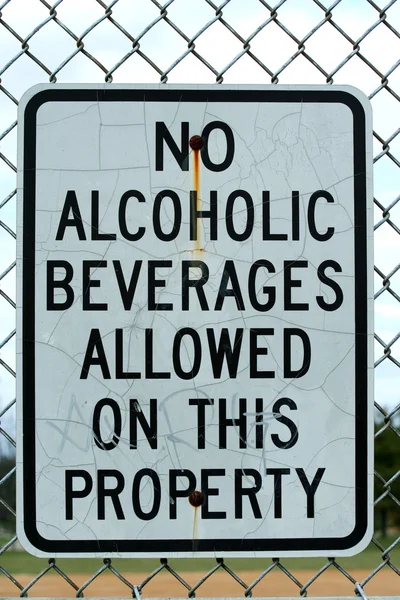 Κανένα σημάδι αλκοολούχα ποτά — Φωτογραφία Αρχείου