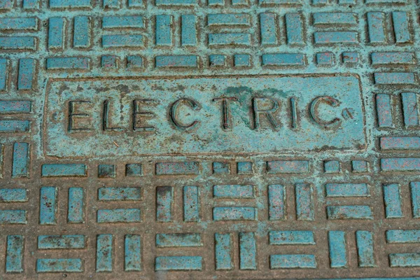 Metal undergound placa elétrica fundo — Fotografia de Stock