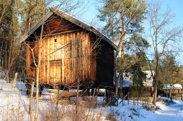 Staré Tradiční Norský Skladiště Oslu — Stock fotografie