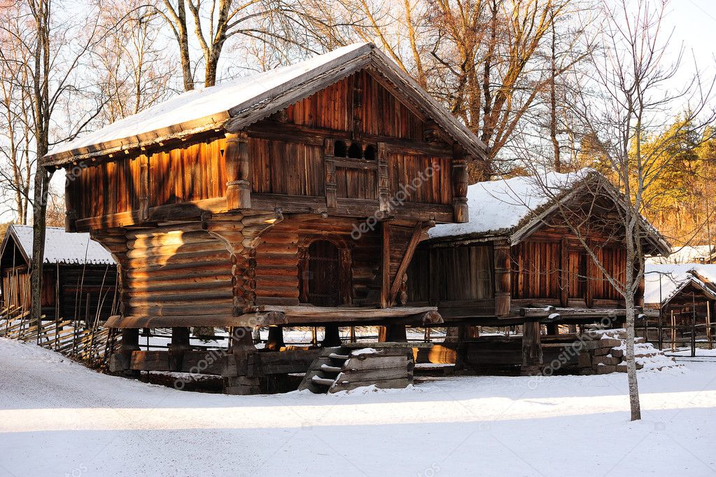 Old Norwegian huts