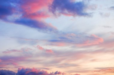 Wonderful twilight sky background clipart