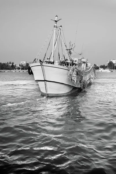 帆船钓鱼船 — 图库照片
