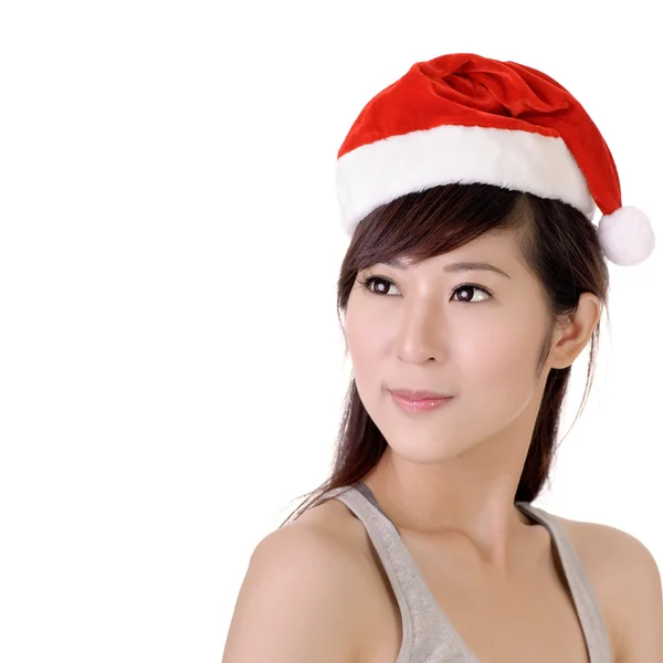 Aantrekkelijke Kerstmis dame — Stockfoto
