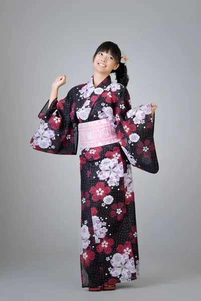 Japán lány táncol — Stock Fotó