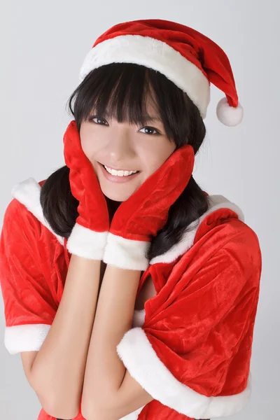 Aantrekkelijke Kerstmis meisje — Stockfoto