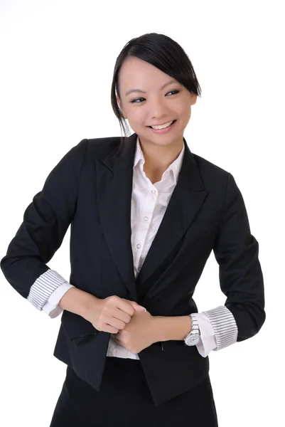Happy smiling business lady — Stock Photo, Image