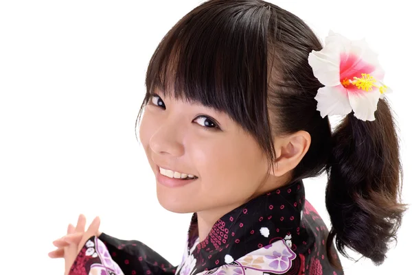 Menina japonesa feliz — Fotografia de Stock