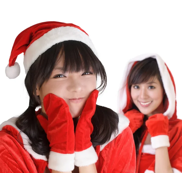 Young Christmas girls — Stock Photo, Image