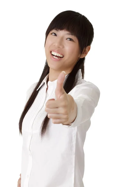 Happy smiling business woman — Stock Photo, Image