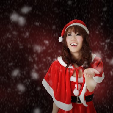 Christmas woman clipart