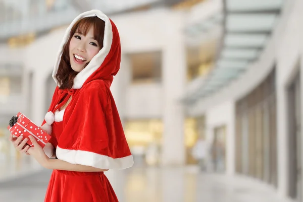 Gelukkig Kerstmis meisje — Stockfoto