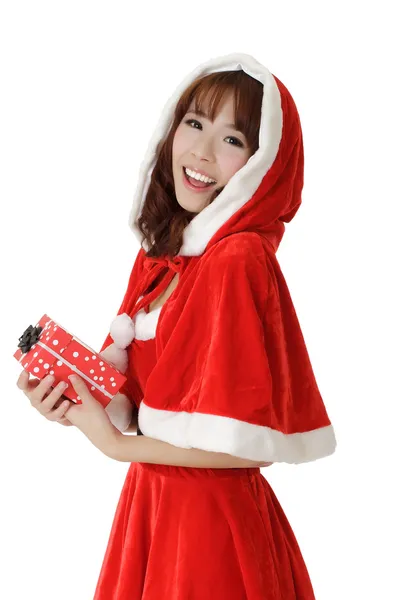Menina de Natal emocionante — Fotografia de Stock