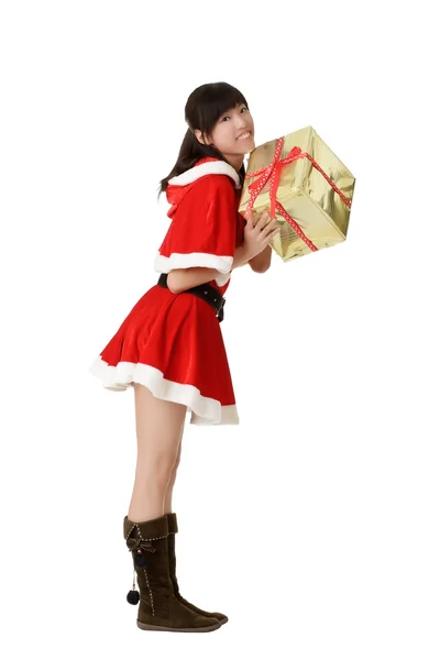 Attractive christmas girl — Stock Photo, Image