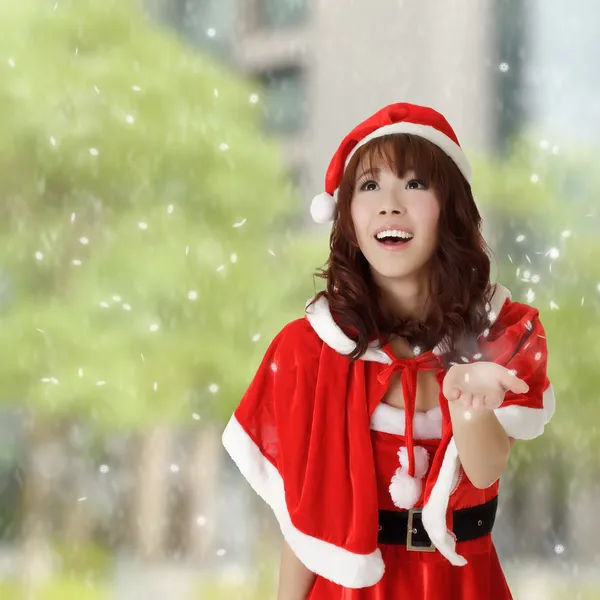 Happy Christmas girl — Stock Photo, Image