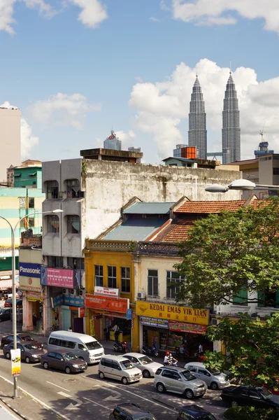 Paisaje Urbano Kuala Lumpur Con Torres Gemelas Petronas —  Fotos de Stock