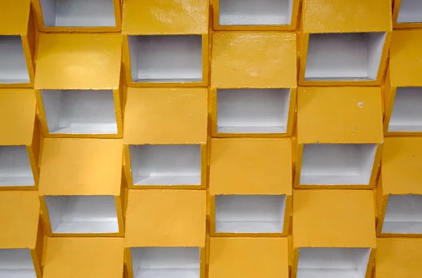 Жовтий Фон Сітки Білим Кольором Стіні — стокове фото