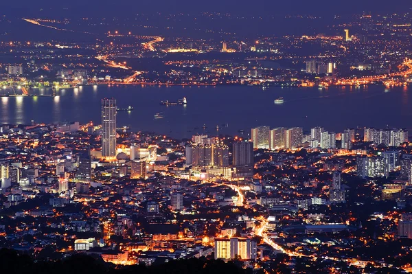Stadtbild der Nacht — Stockfoto