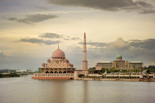 Berühmtes Wahrzeichen Der Moschee Putrajaya Malaysia Asien — Stockfoto