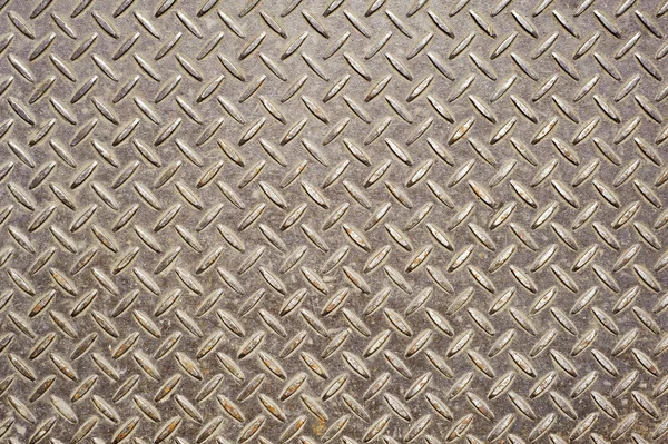 Background Old Metal Diamond Plate Brown Color — Stock Photo, Image