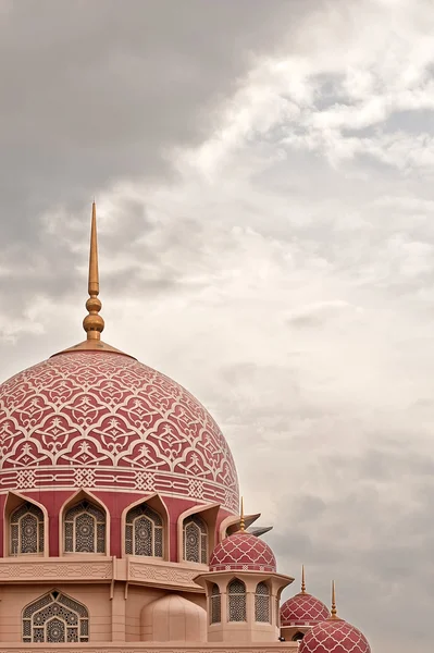 Архитектура Розового Купола Мечети Путраджае Малайзия Азия — стоковое фото