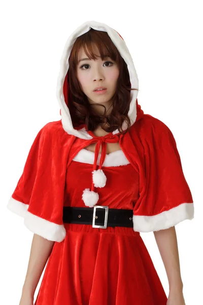 Aziatisch meisje voor Kerstmis — Stockfoto