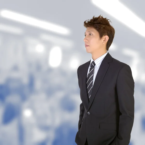 Worried young handsome executive — Stock Photo, Image