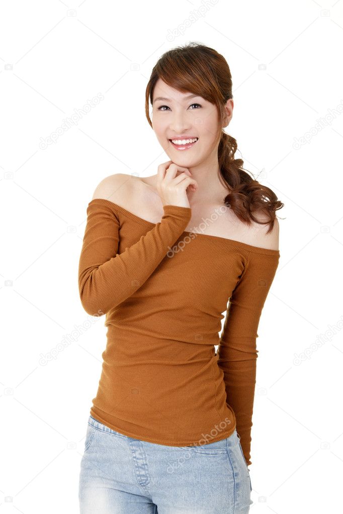 Happy smiling Asian woman
