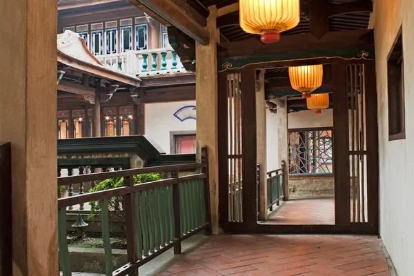 Chiński tradycyjny korytarza — Zdjęcie stockowe