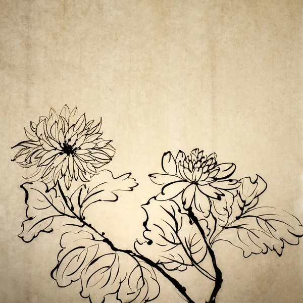 Chinese traditional ink painting — Stock Photo, Image