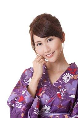 Attractive young Japaneses woman clipart