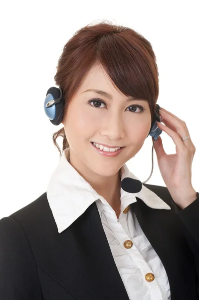 Привлекательный азиатский бизнес-секретарь — стоковое фото