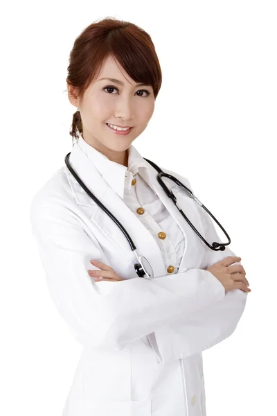 Přátelská doktorka asijské — Stock fotografie