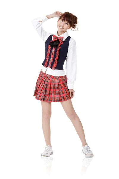 Cute school student girl — Stock Photo, Image