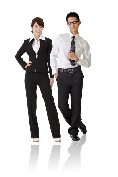 Asian business woman and man — Stock Photo, Image