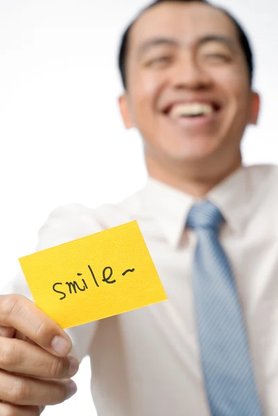 Gülümseme kartı — Stok fotoğraf