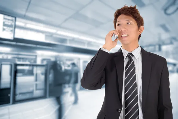 Business man using cellphone — Stock Photo, Image
